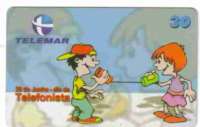 3035 MG 06/00 DATAS - Dia da Telefonista TEL/1 400.000x ( CSM 0410/2.4 ) 30 creds.