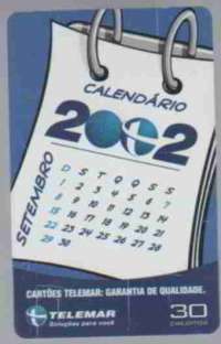 c14981-1 RJ 04/02 Calendrio 2002 (Setembro) p2024 66.000x ABNC 30